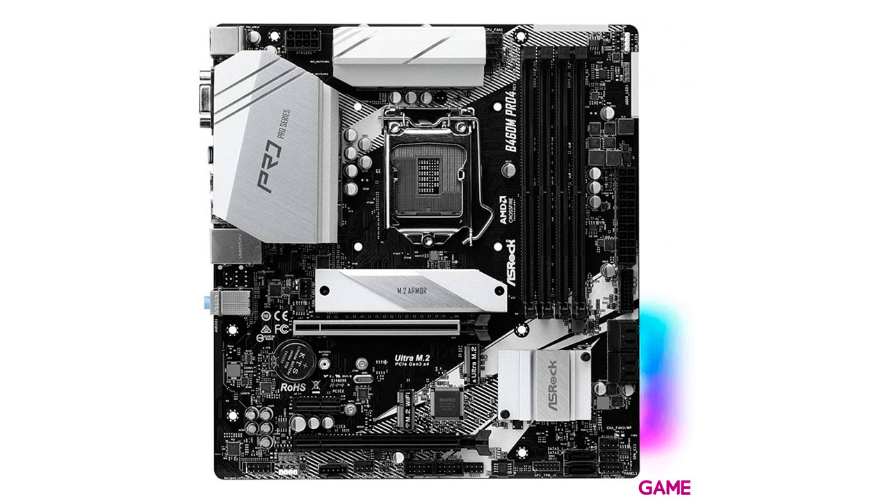ASRock B460M Pro4 LGA 1200 Micro ATX Intel B460 - Placa Base-1