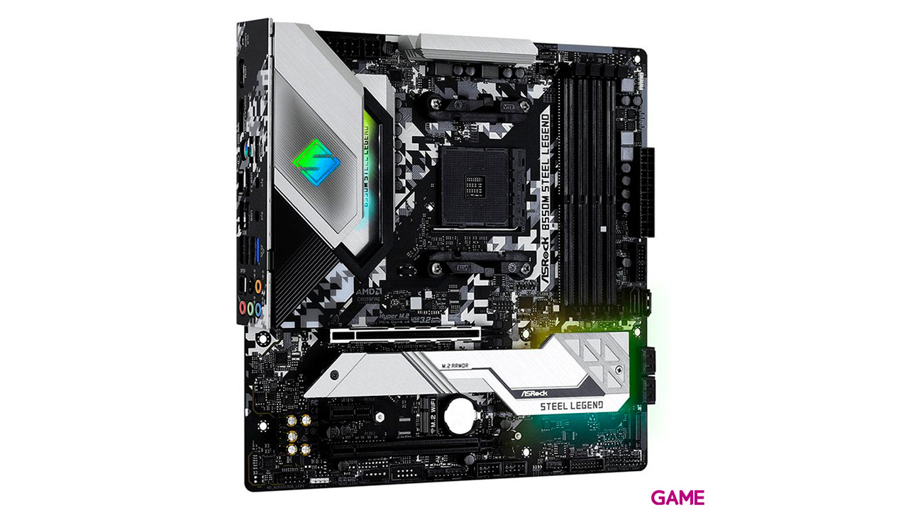 ASRock B550M Steel Legend Zocalo AM4 Micro ATX AMD B550 - Placa Base-3