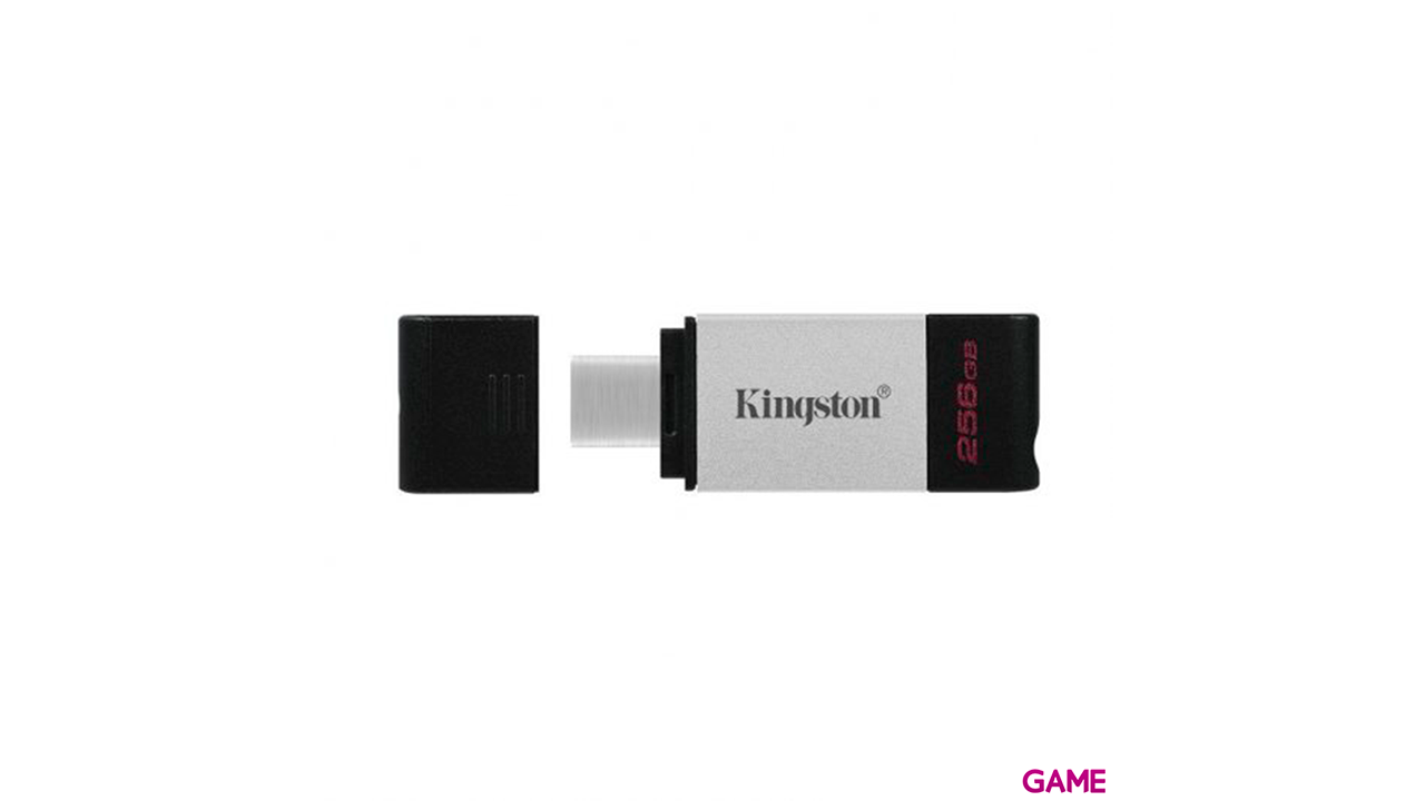 Kingston Technology DataTraveler 80 unidad flash USB 256GB USB Tipo C 3.2 Gen 1 (3.1 Gen 1) Negro, Plata-2