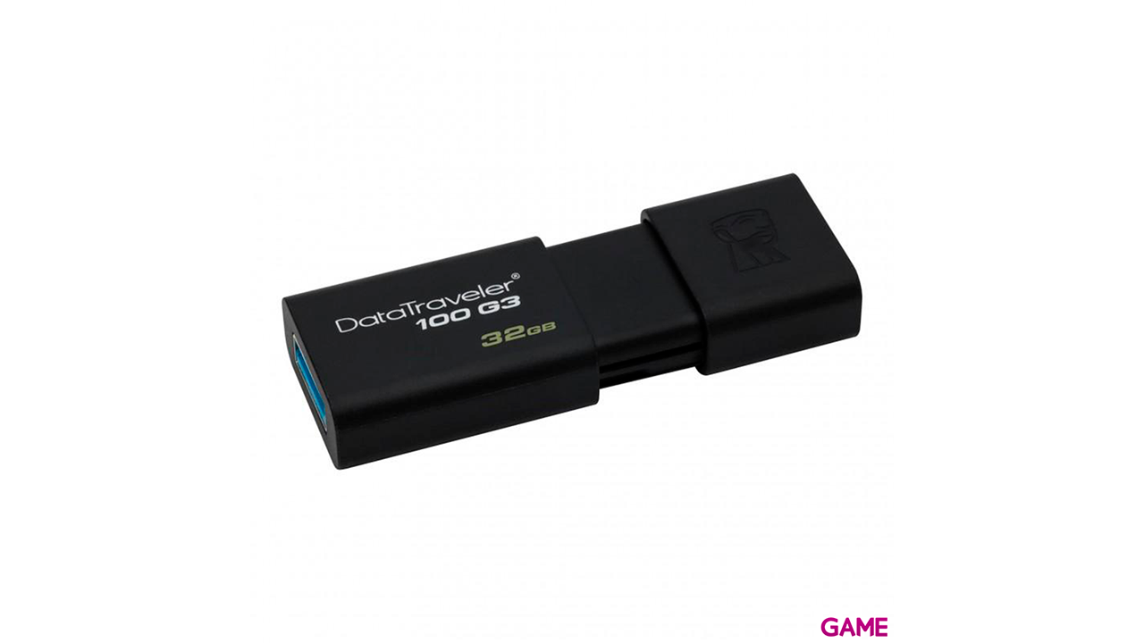 Kingston Technology DataTraveler 100 G3 unidad flash USB 32GB USB tipo A 3.2 Gen 1 (3.1 Gen 1) Negro-0