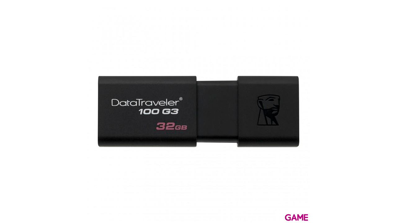 Kingston Technology DataTraveler 100 G3 unidad flash USB 32GB USB tipo A 3.2 Gen 1 (3.1 Gen 1) Negro-1