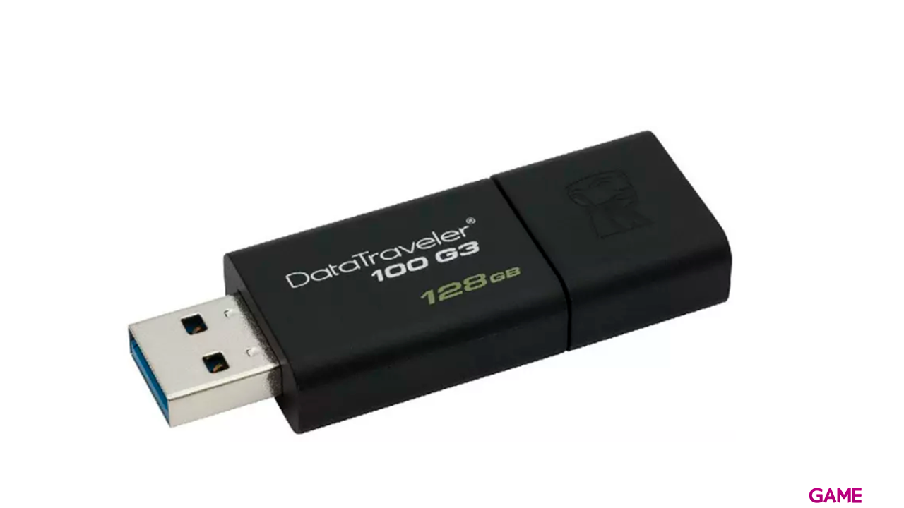 Kingston Technology DataTraveler 100 G3 128GB USB A 3.2 Gen Negro - Pendrive-0