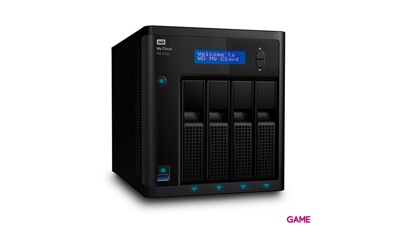 Western Digital My Cloud PR4100 N3710 Ethernet Escritorio Negro NAS-2