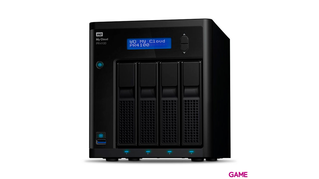 Western Digital My Cloud PR4100 N3710 Ethernet Escritorio Negro NAS-3