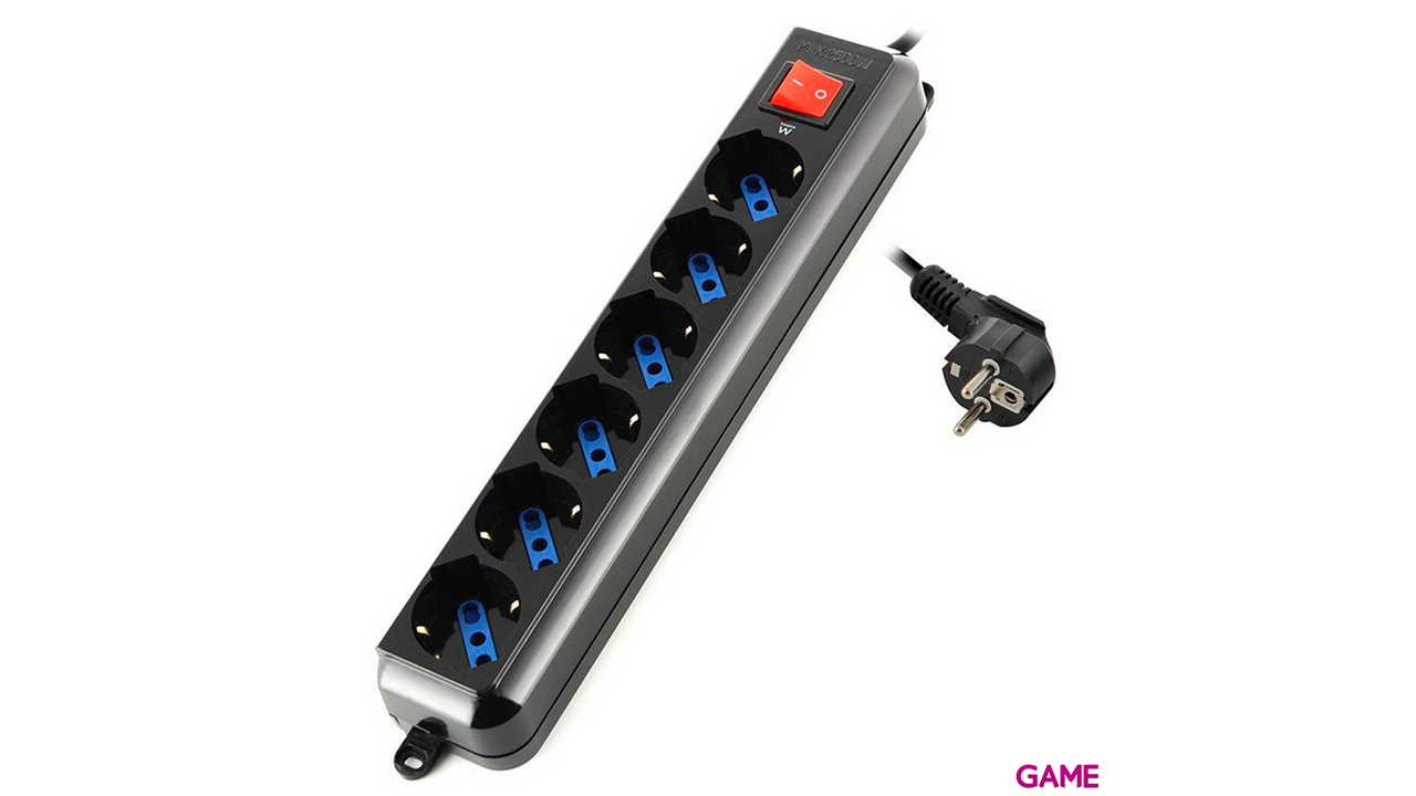 Ewent EW3924 base múltiple 1,5 m 6 salidas AC Negro-0