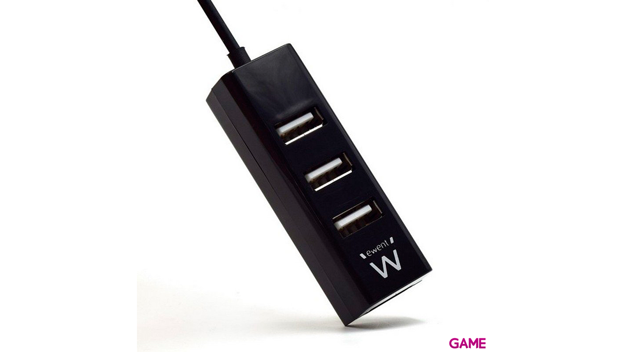 Ewent EW1123 USB 480 Mbit/s Negro - Hub-1