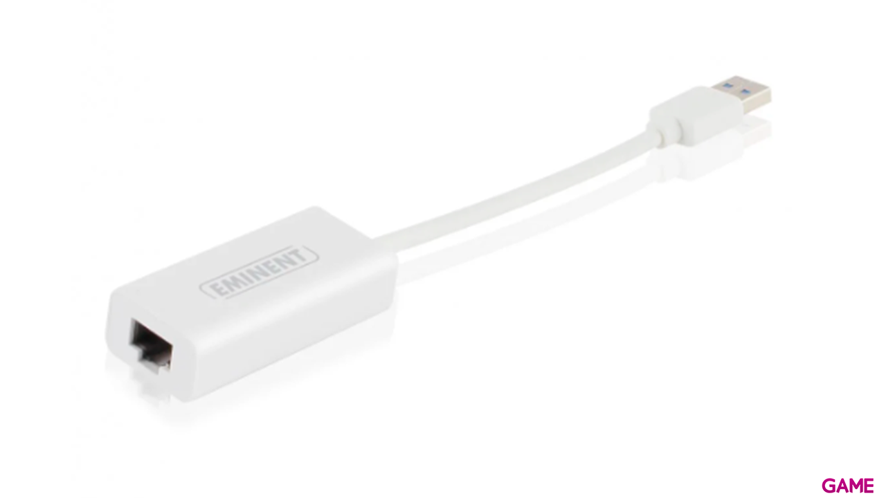 Eminent EM1017 adaptador de cable USB RJ45 Blanco-2