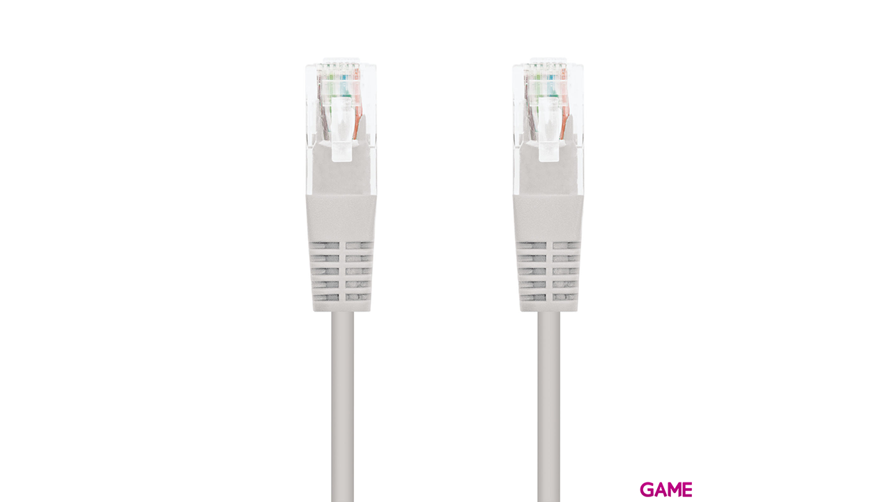 Nanocable Red Latiguillo RJ45 CAT.5E UTP AWG24 2m Gris - Cable-1