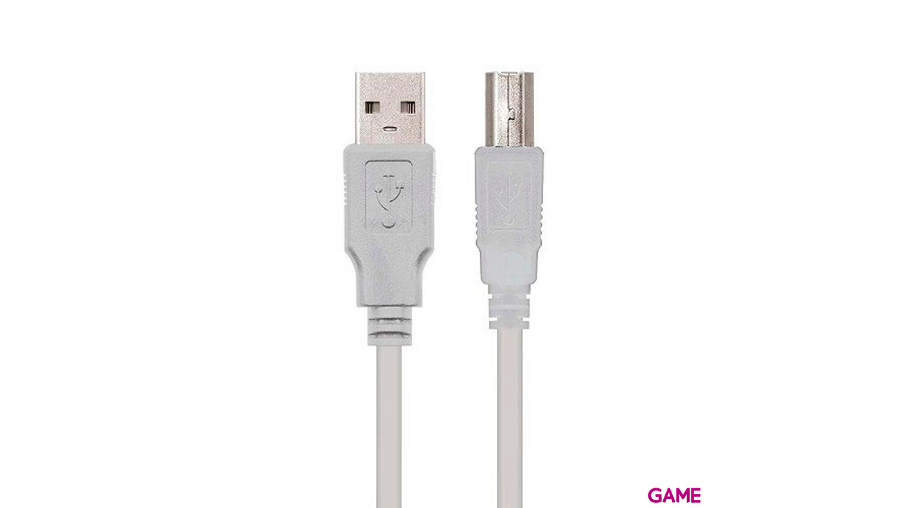 Nanocable CABLE USB 2.0 IMPRESORA TIPO AM BM BEIGE 3.0 M-1