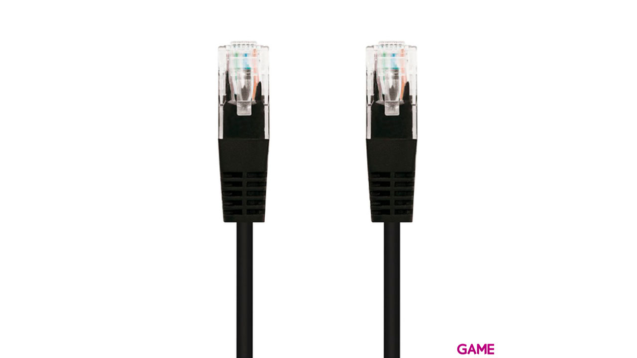Nanocable Red Latiguillo RJ45 CAT.5E UTP AWG24 2m Negro - Cable-1