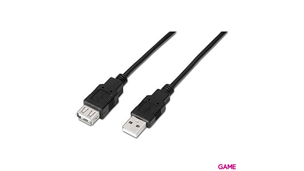 Nanocable USB 2.0 Tipo A M-A H Negro 1.0m - Cable-0