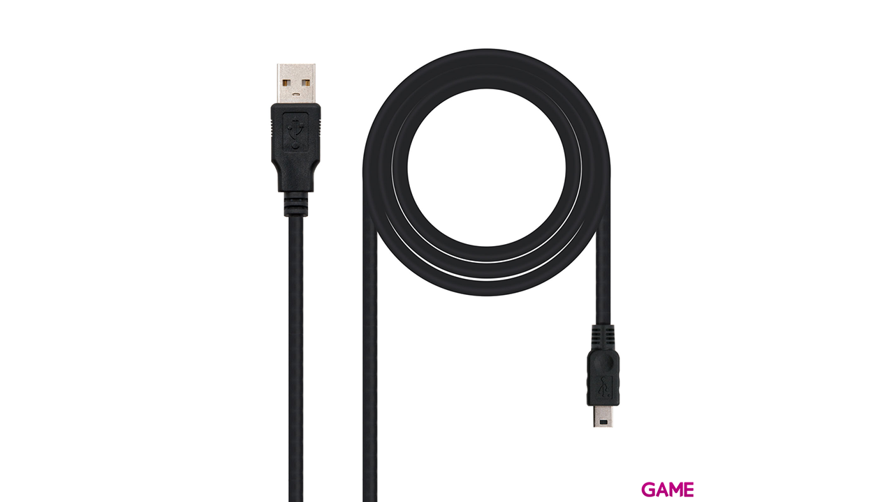 Nanocable USB 2.0 A/M - MiniI USB 5PIN/M, 1.0m - Cable-0
