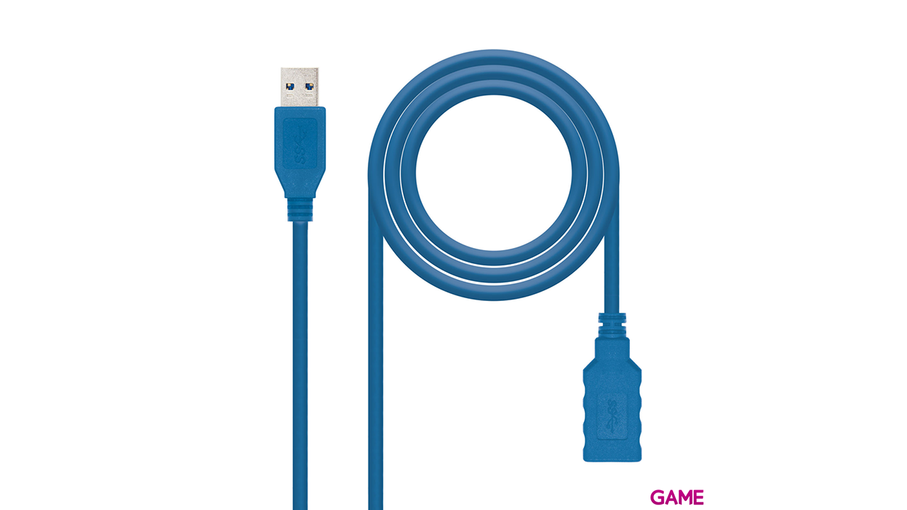 Nanocable 10.01.0901-BL USB A 1m 3.2 Gen 1 Azul - Cable-1