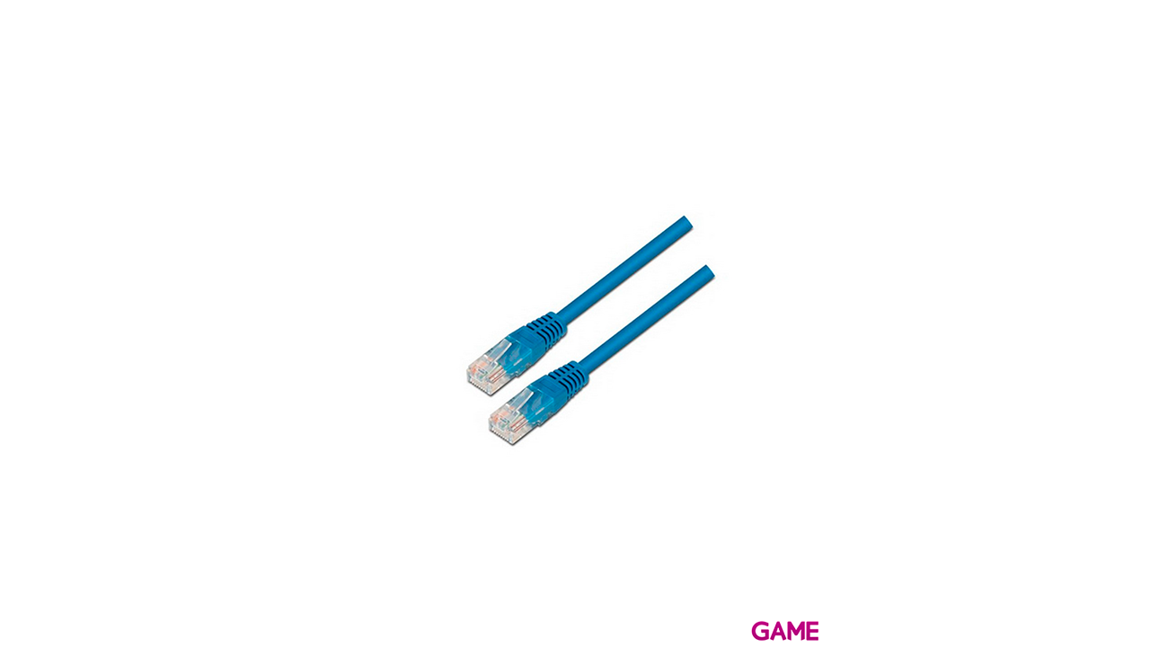 Nanocable CABLE RED LATIGUILLO RJ45 CAT.6 UTP AWG24, AZUL, 2.0 M-1