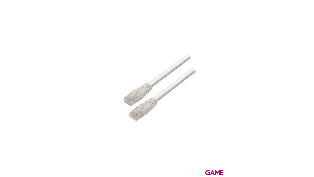 Nanocable CABLE RED LATIGUILLO RJ45 CAT.6 UTP AWG24 BLANCO 0.5 M-2