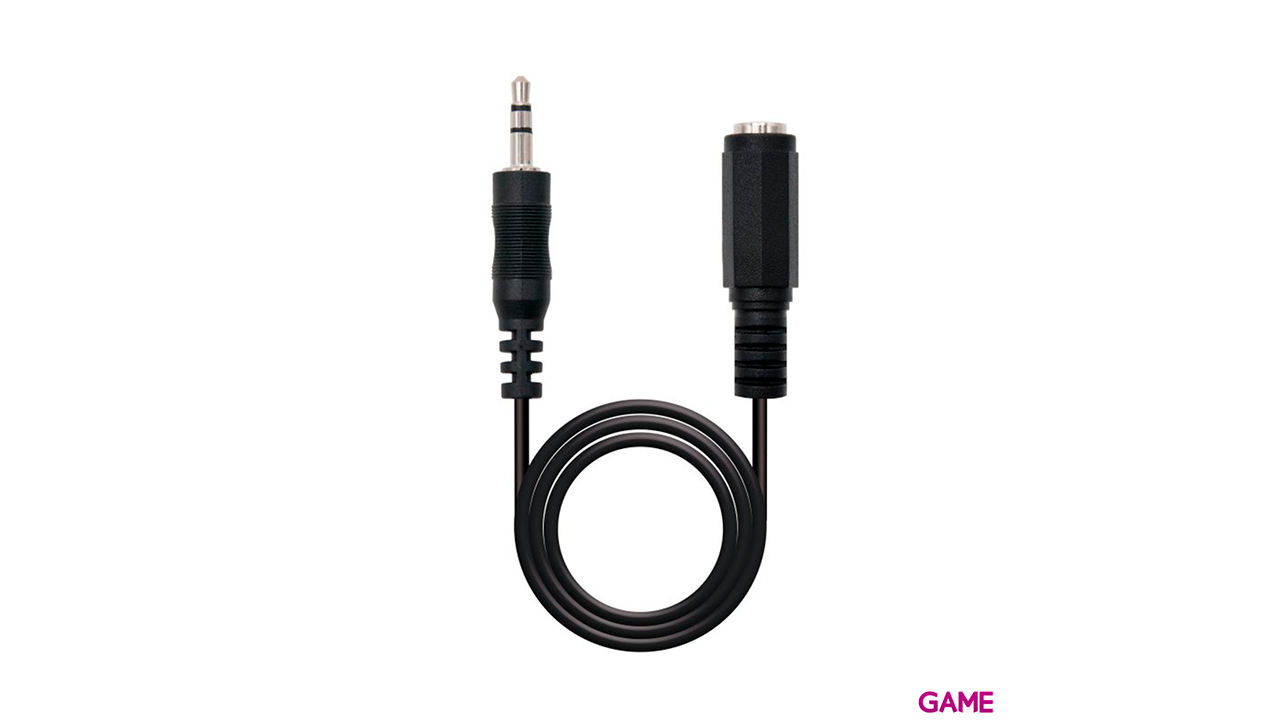 Nanocable 10.24.0201 Audio 1,5 m 3,5mm Negro - Cable-0