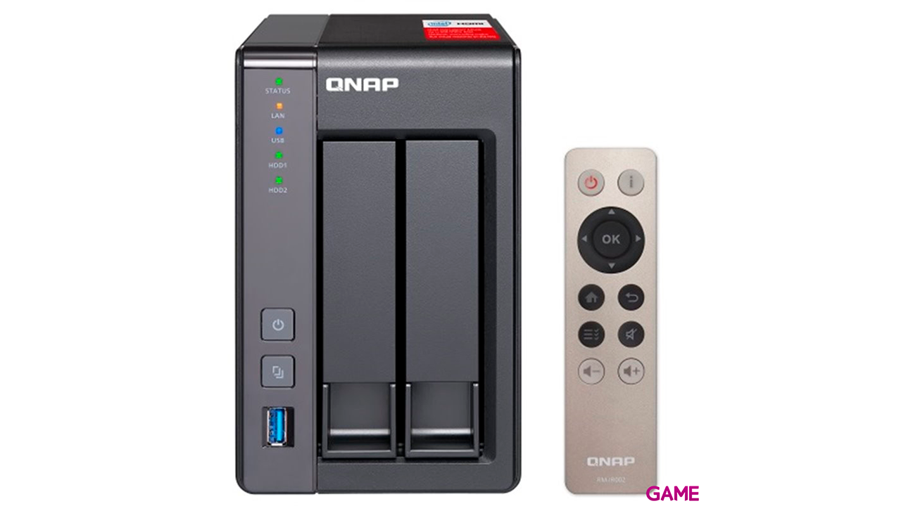 QNAP TS-251+ J1900 Ethernet Tower Gris NAS-2