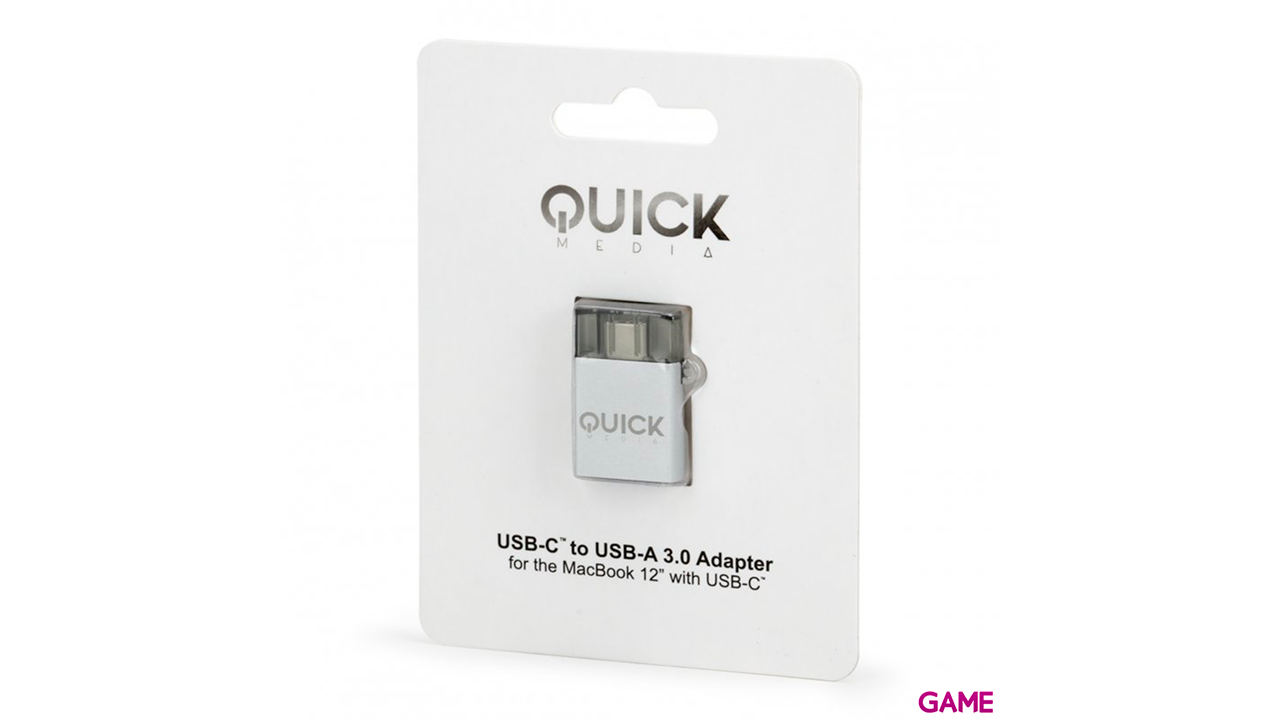 Quick Media QMACUSB-C USB-A Blanco - Adaptador-3