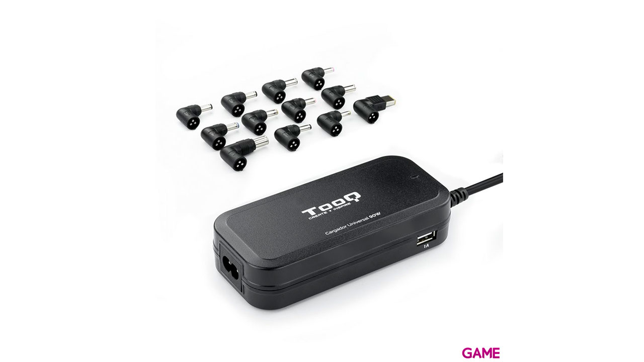 TooQ TQLC-90BS02AT adaptador e inversor de corriente Interior 90 W Negro-0