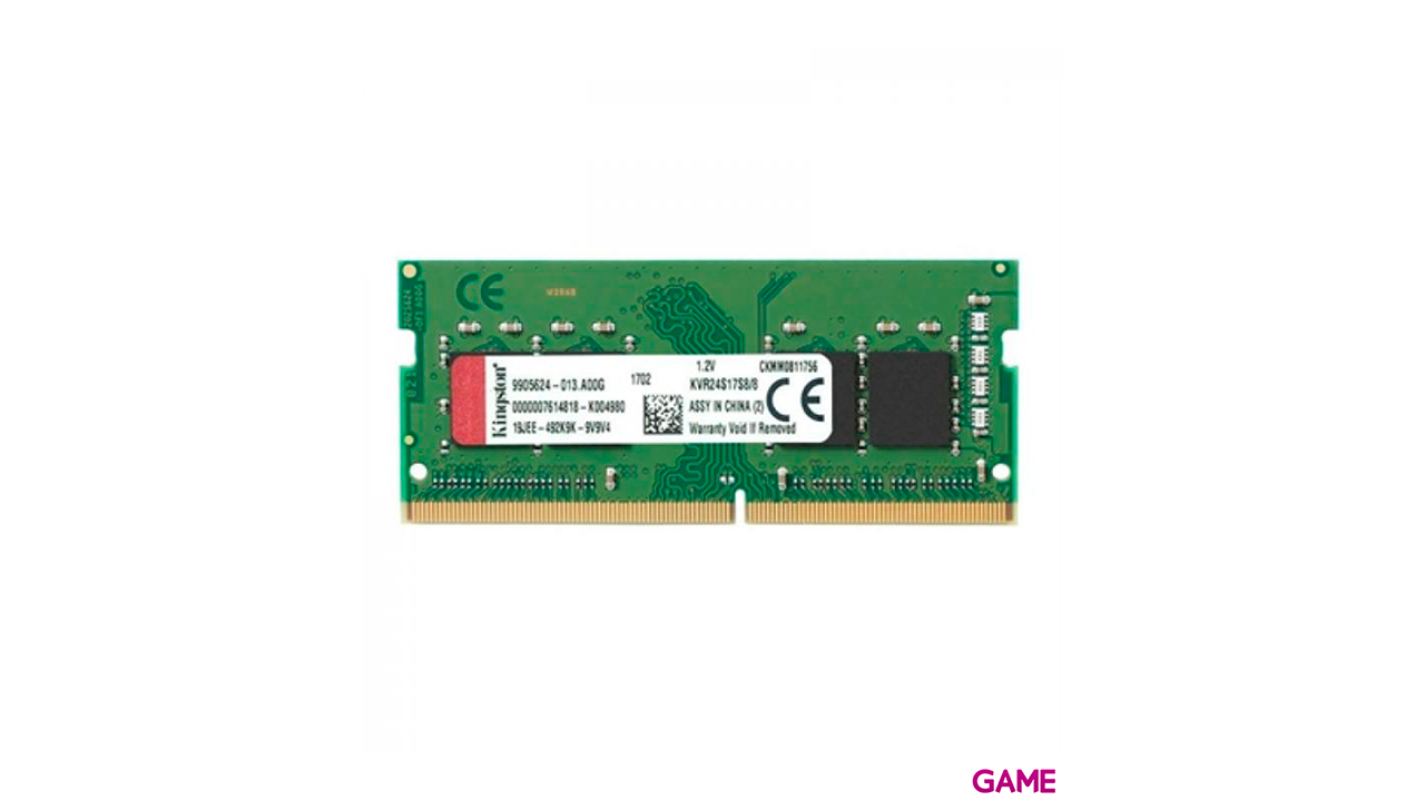 Kingston Technology ValueRAM 8GB DDR4 2400MHz Module módulo de memoria 1 x 8GB-1