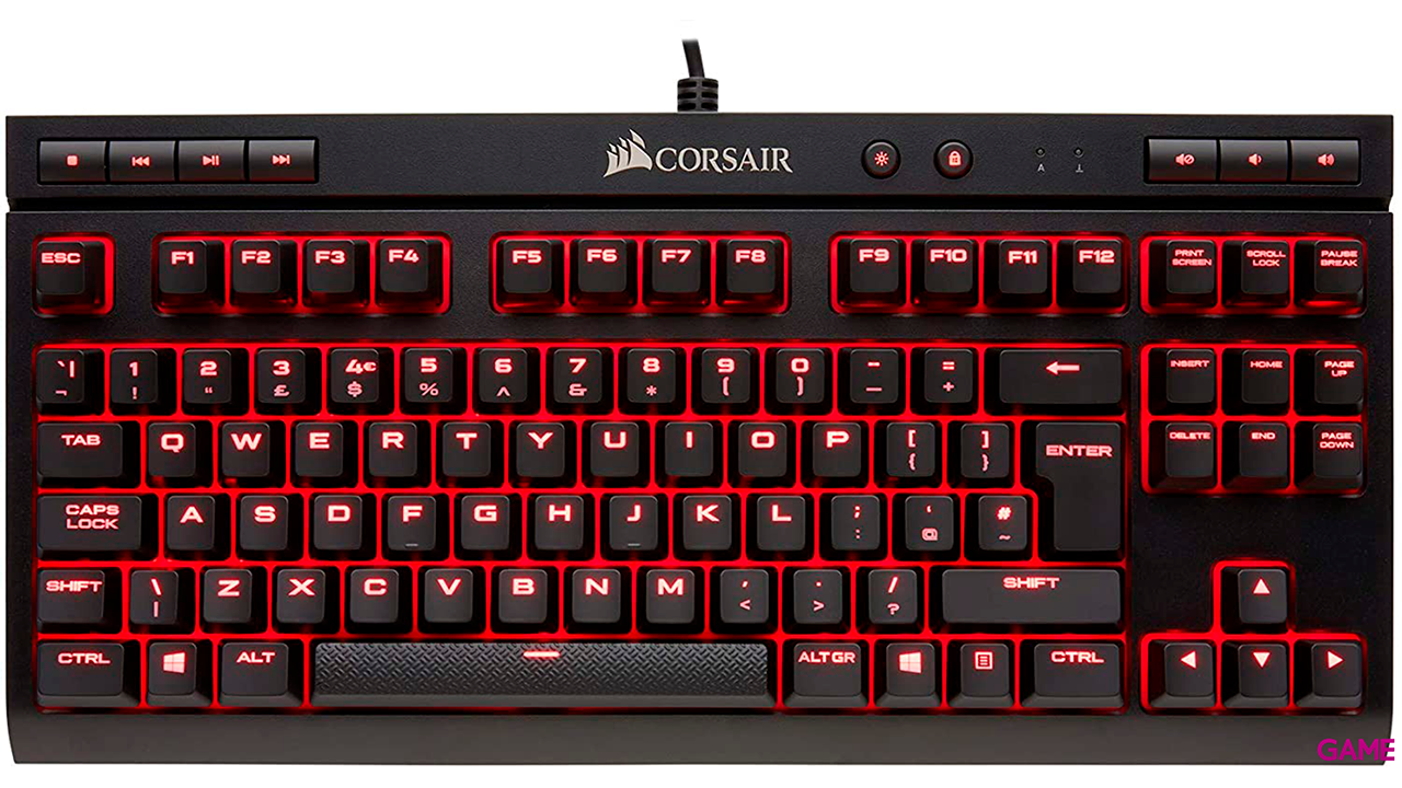 Corsair K63 Negro Rojo - Teclado Gaming-0