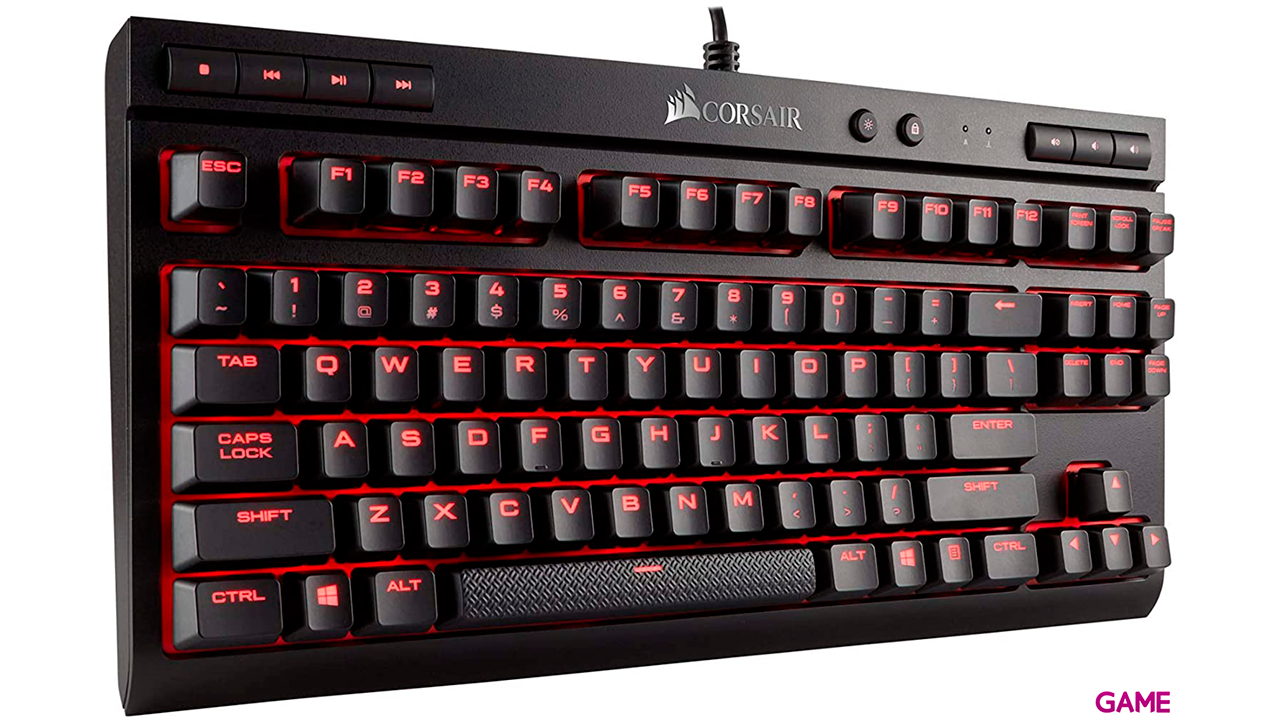 Corsair K63 Negro Rojo - Teclado Gaming-2