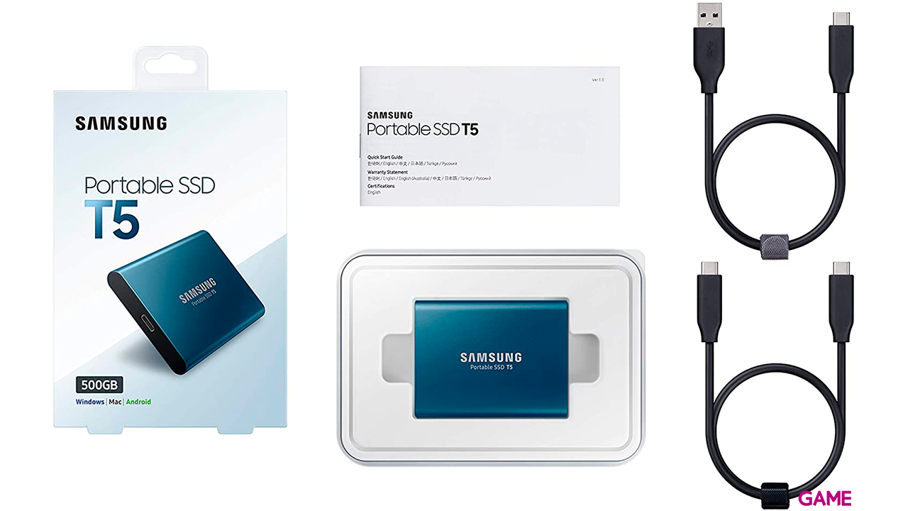 Samsung T5 500 GB Azul-3