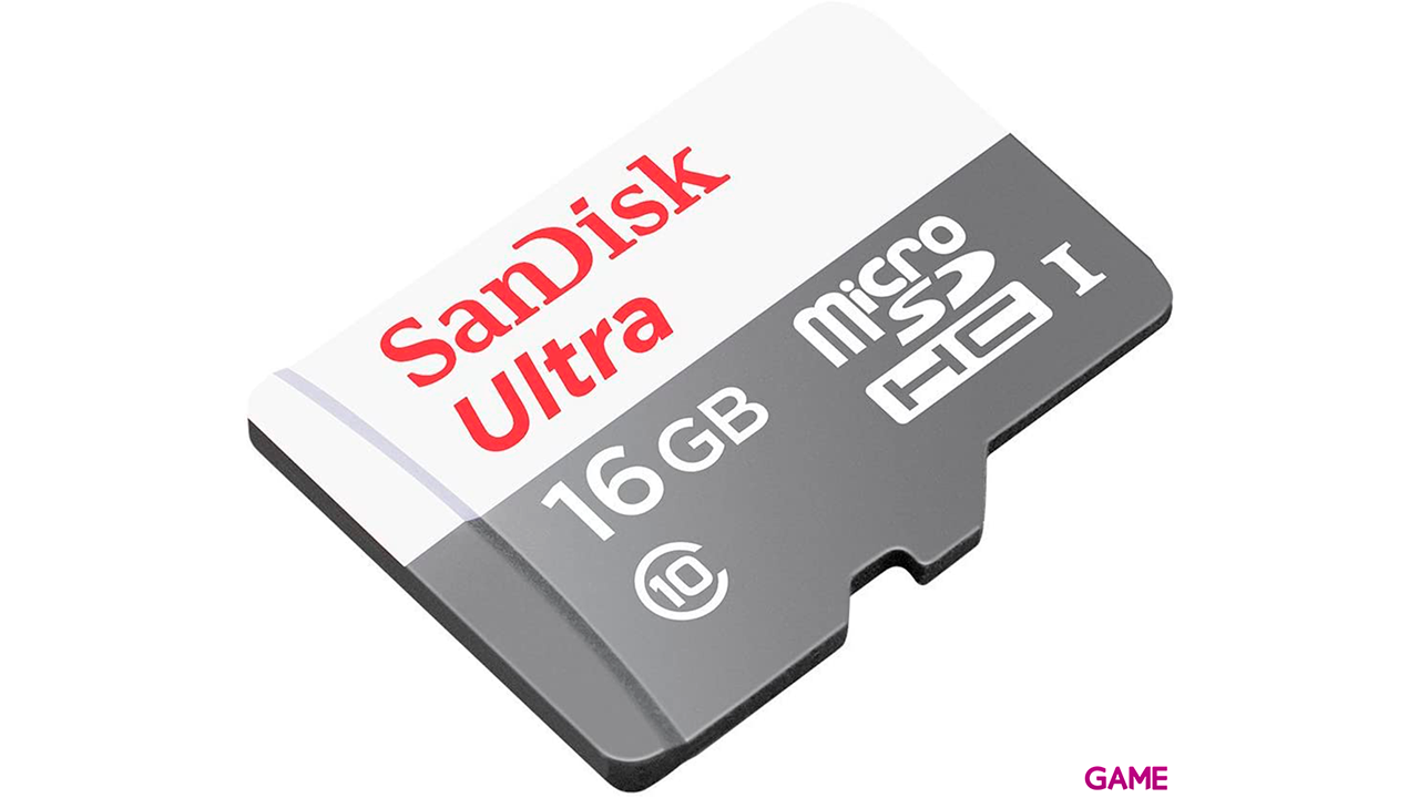 Sandisk Ultra MicroSDHC 16GB UHS-I + SD Adapter memoria flash Clase 10-1