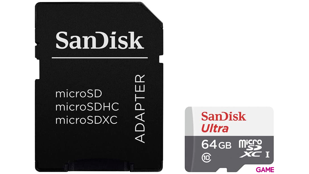 Sandisk Ultra MicroSDXC 64GB UHS-I + SD Adapter memoria flash Clase 10-0
