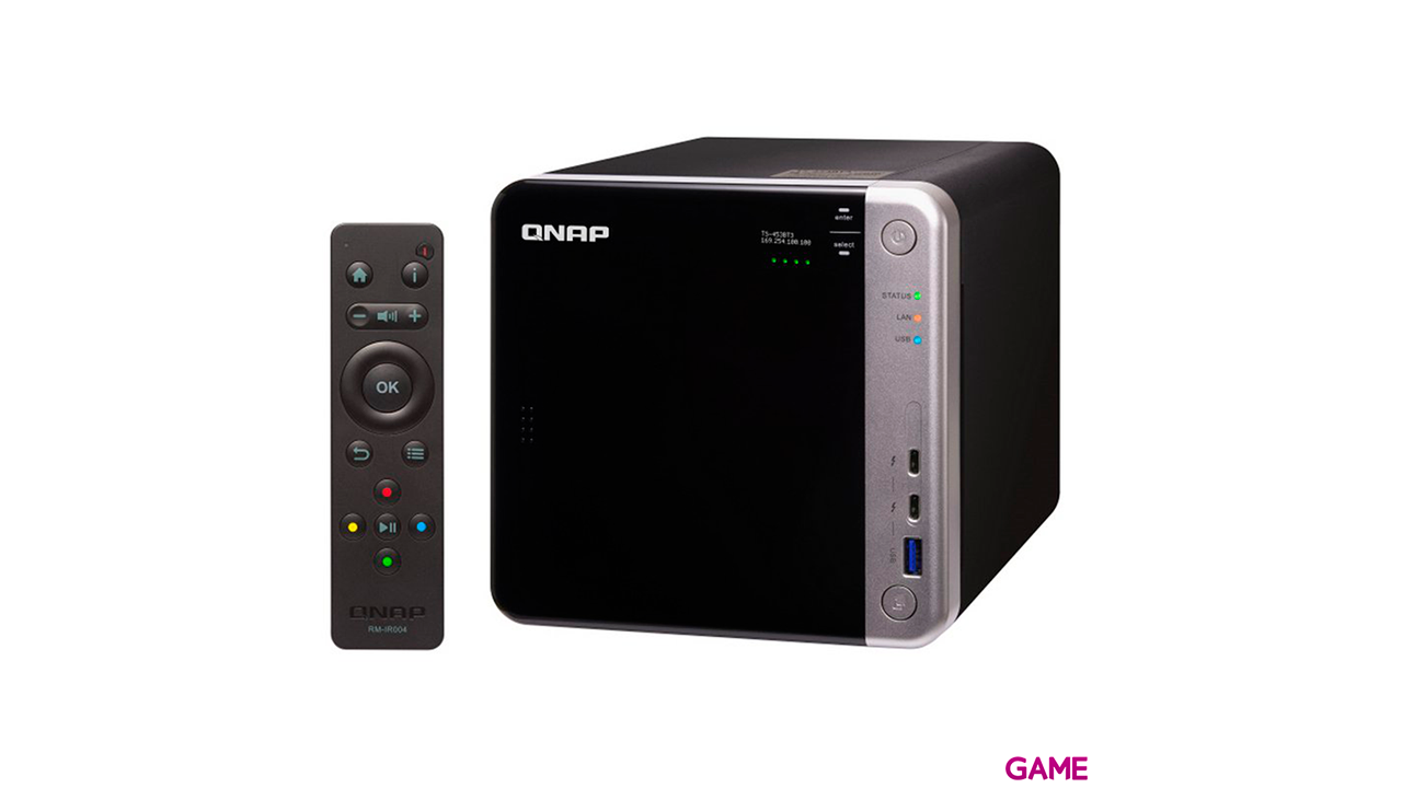 QNAP TS-453BT3 J3455 Ethernet Tower Negro - NAS-3