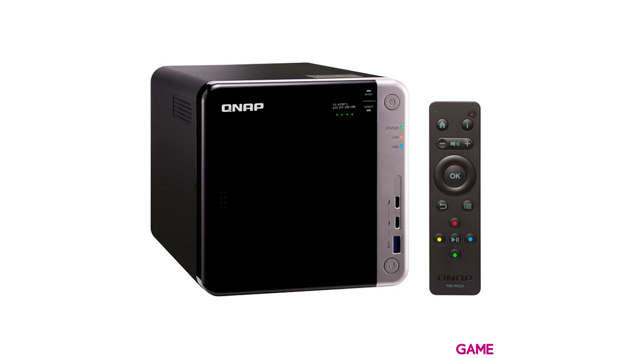QNAP TS-453BT3 J3455 Ethernet Tower Negro - NAS-4