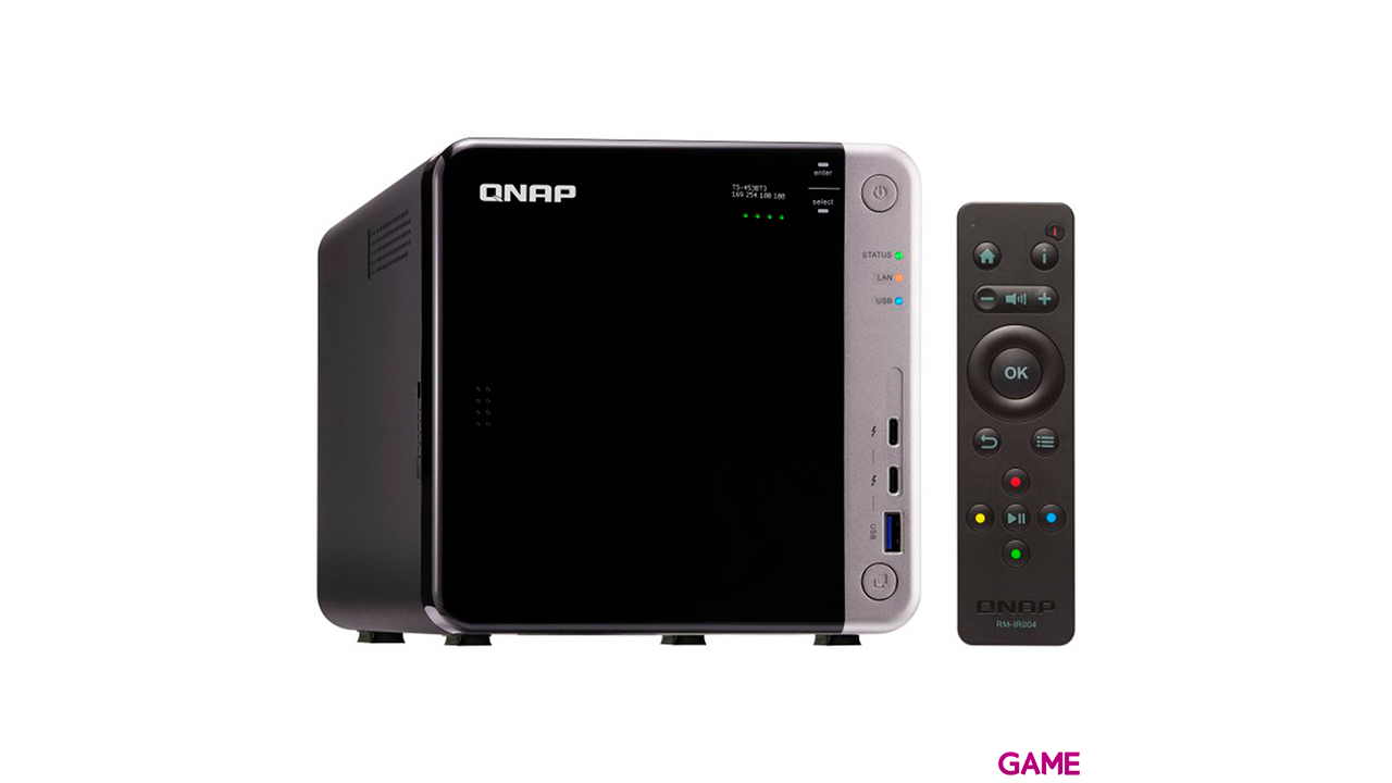QNAP TS-453BT3 J3455 Ethernet Tower Negro - NAS-5