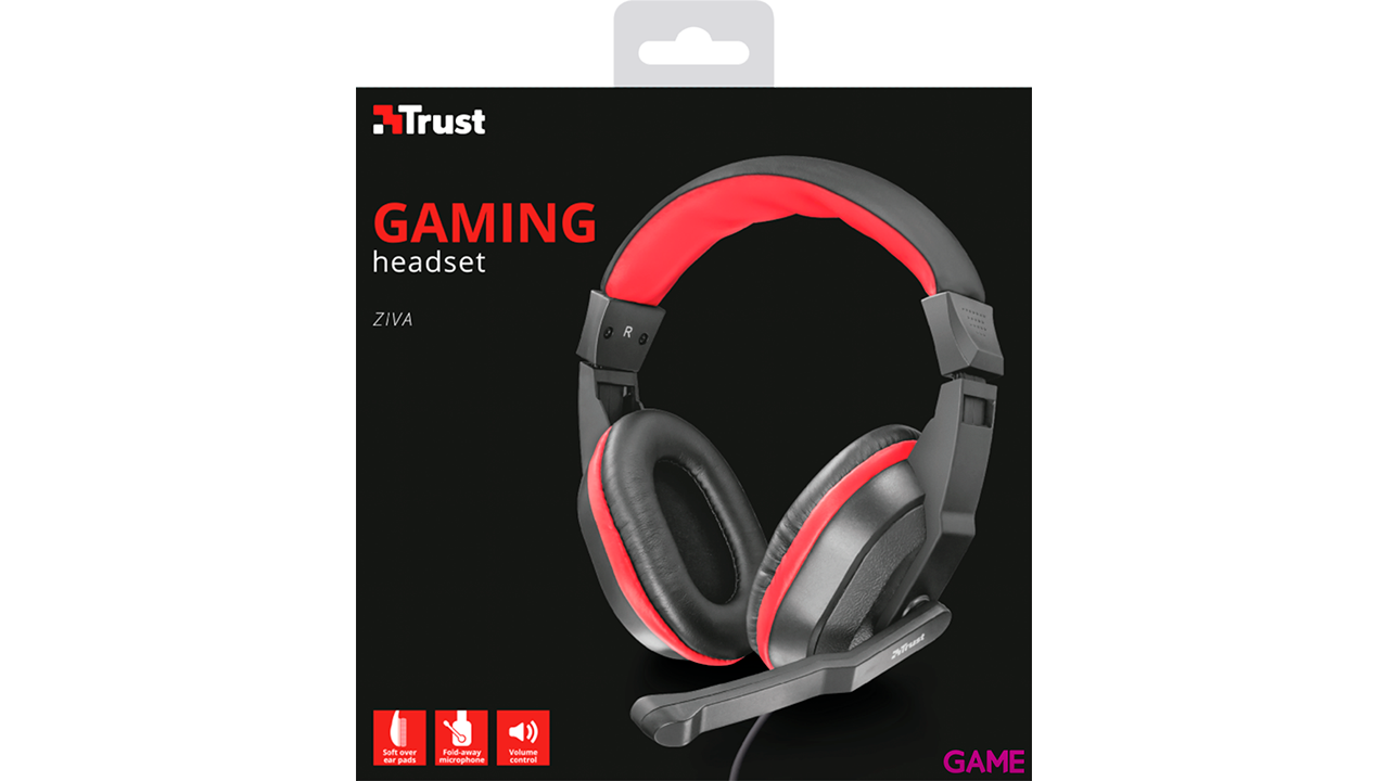 Trust 21953 Negro Rojo - Auriculares-1