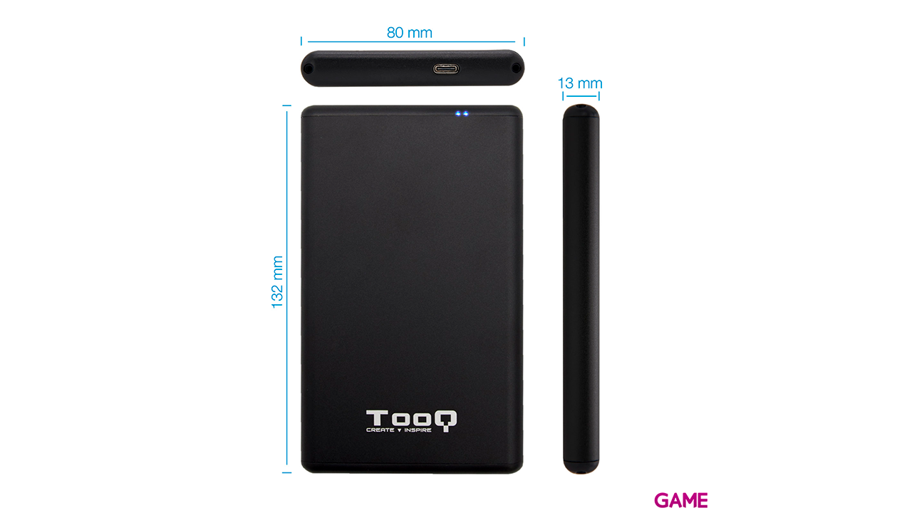 TooQ TQE-2533B caja para disco duro externo 2.5