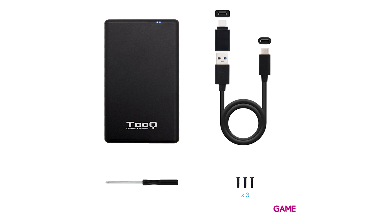 TooQ TQE-2533B caja para disco duro externo 2.5