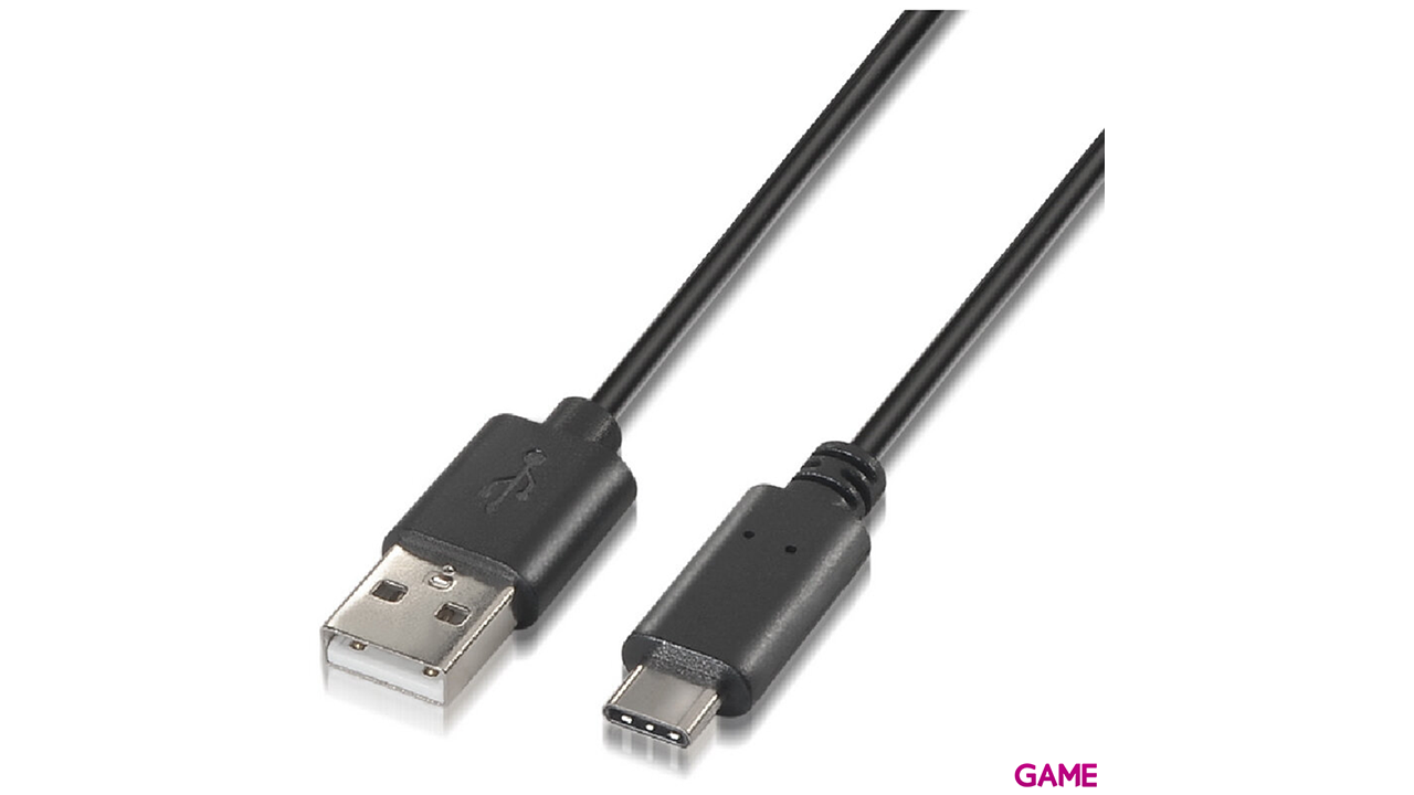 Nanocable USB 2.0, 1m cable USB USB C USB A Negro-0