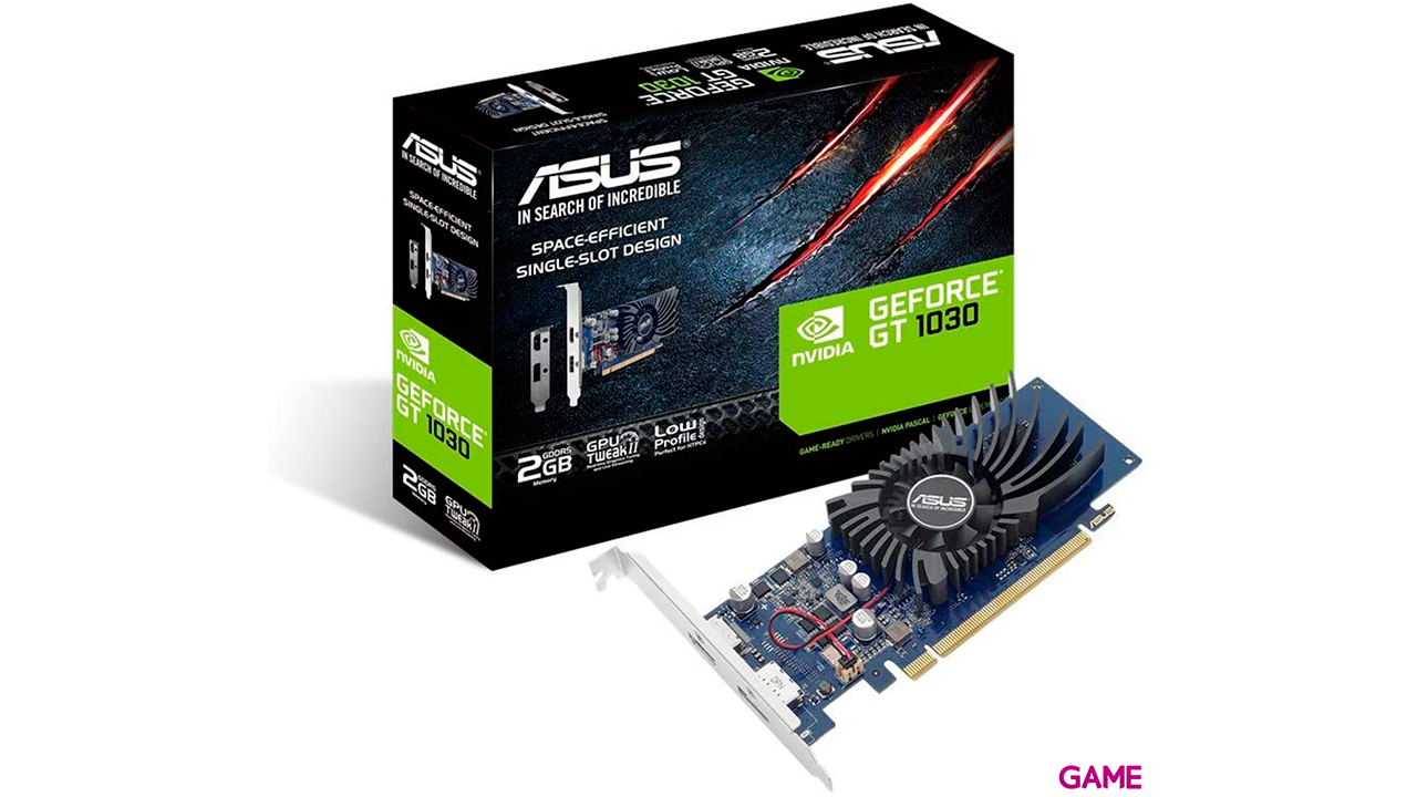 ASUS GeForce GT 1030 2 GB GDDR5 - Tarjeta Grafica Gaming-0