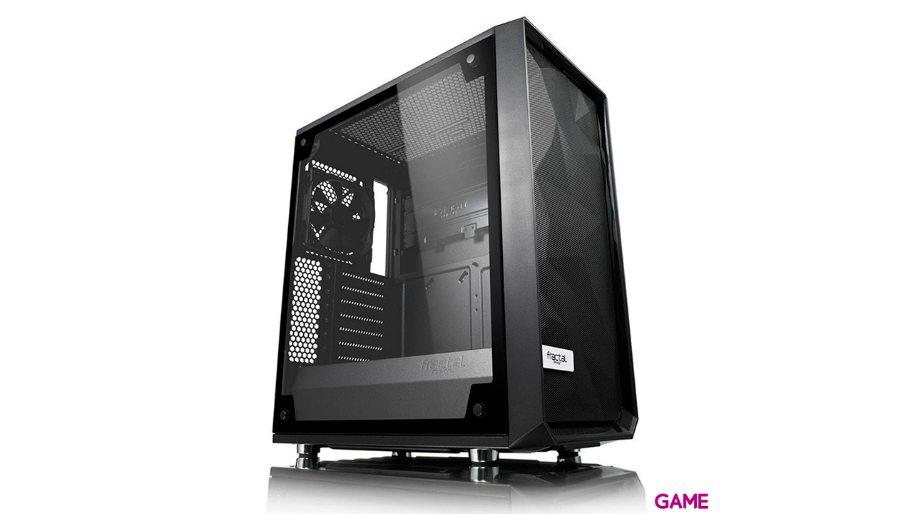 Fractal Design Meshify C - TG Midi Tower Transparente, Blanco - Caja Ordenador-1
