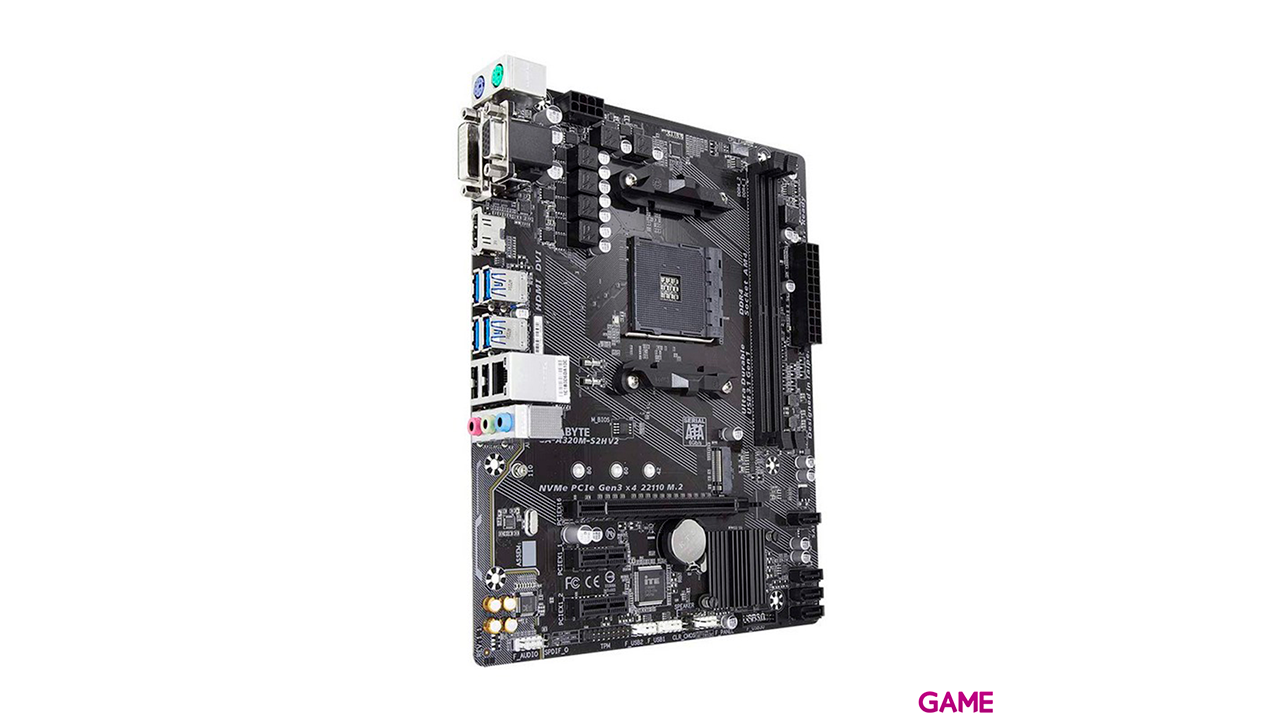 GIGABYTE GA-A320M-S2H Zocalo AM4 Micro ATX AMD A320 - Placa Base-1