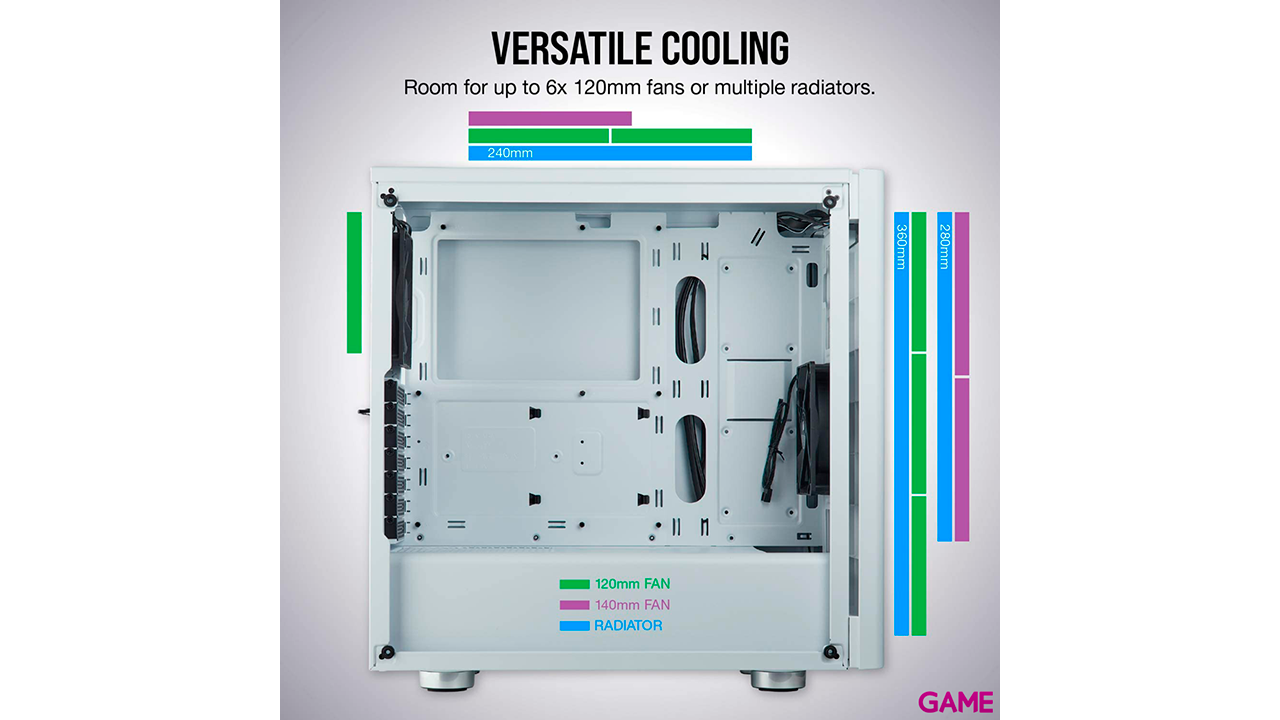Corsair Carbide 275R Midi Tower Blanco-3