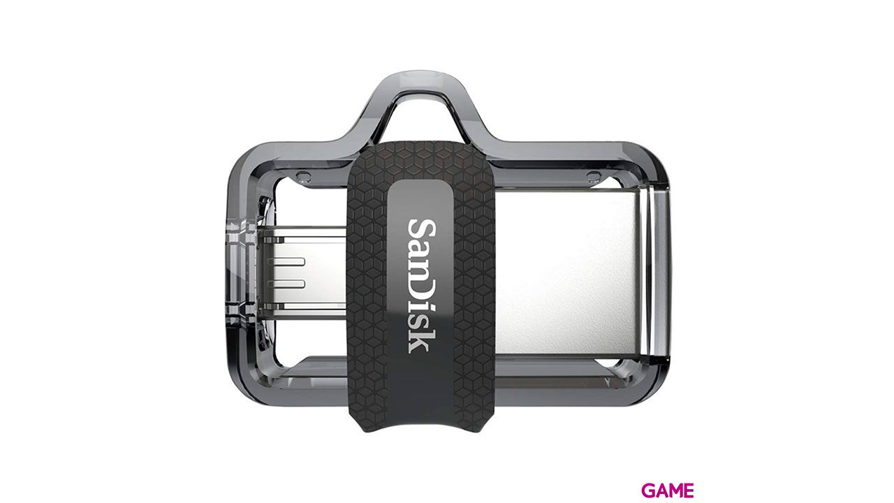 Sandisk Ultra Dual m3.0 unidad flash USB 32 GB USB Type-A / Micro-USB 3.2 Gen 1 (3.1 Gen 1) Negro, Plata, Transparente-1