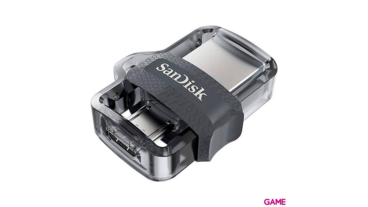 Sandisk Ultra Dual m3.0 32GB USB A / Micro-USB Negro Plata - Pendrive-4