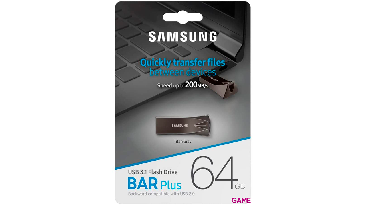 Samsung MUF-64BE 64GB - USB 3.2 - Titanio -Pendrive-3