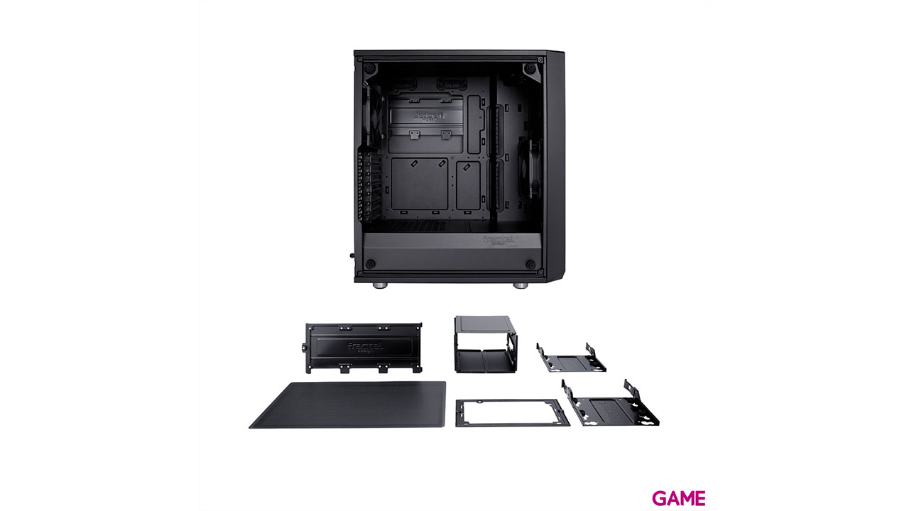 Fractal Design Meshify C – TG Midi Tower Negro, Transparente - Caja Ordenador-3