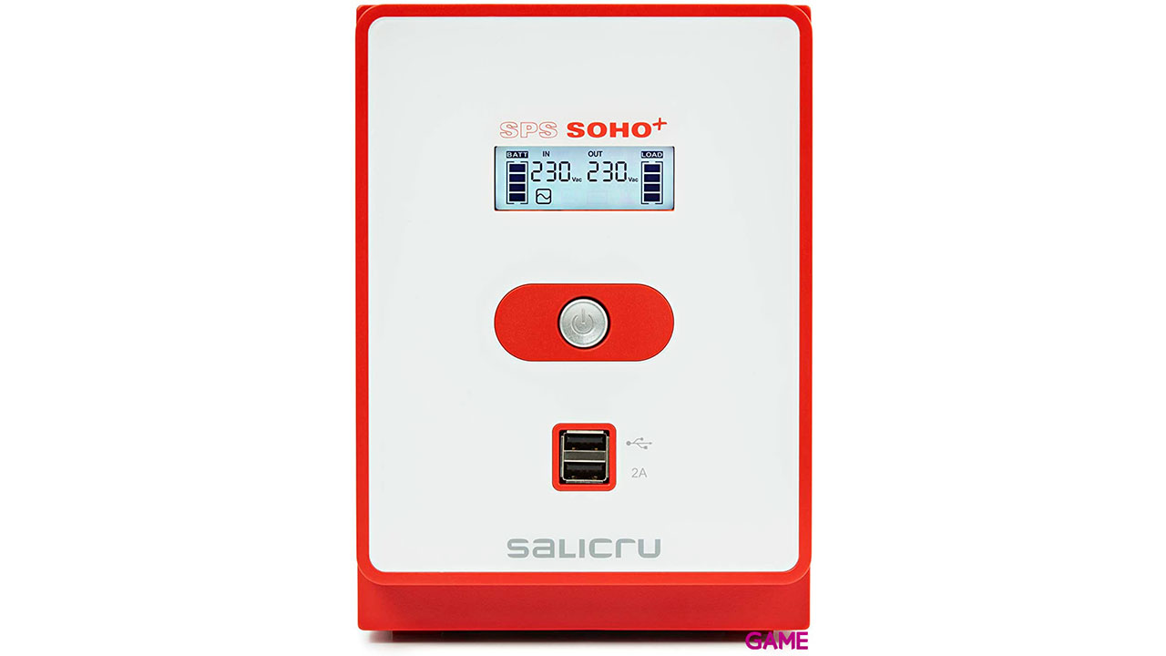 Salicru SPS SOHO+ SAI Line-interactive 500 VA - 2200 VA con doble cargador USB-1