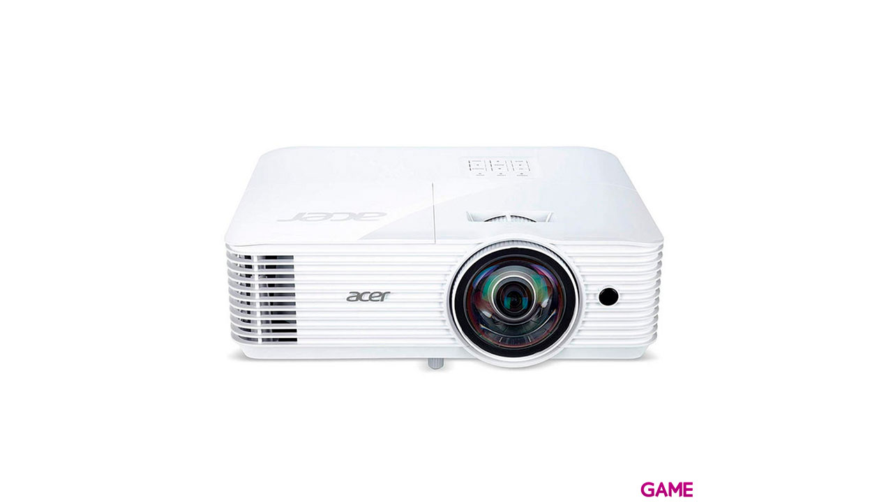 Acer S1286H videoproyector 3500 lúmenes ANSI DLP XGA (1024x768) Proyector instalado en el techo Blanco-0
