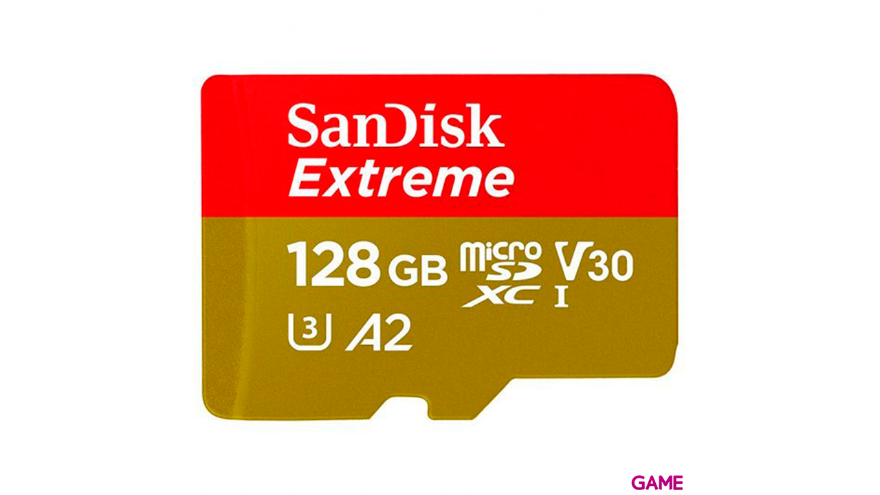 Sandisk 128GB Extreme microSDXC Clase 10 - Tarjeta Memoria-0