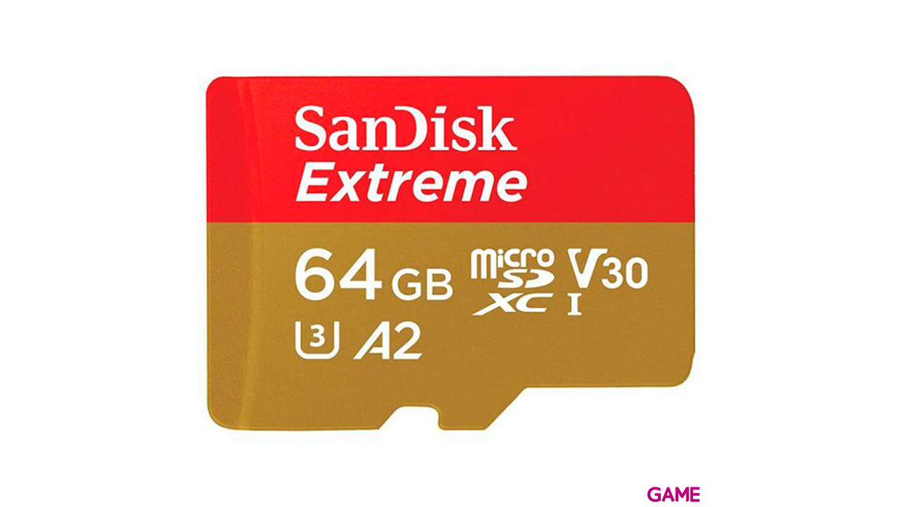 Sandisk 64GB Extreme microSDXC Clase 10 - Tarjeta Memoria-0