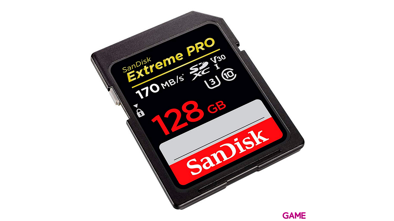 Sandisk Exrteme Pro 128GB SDXC Clase 10 UHS-I - Tarjeta Memoria-1