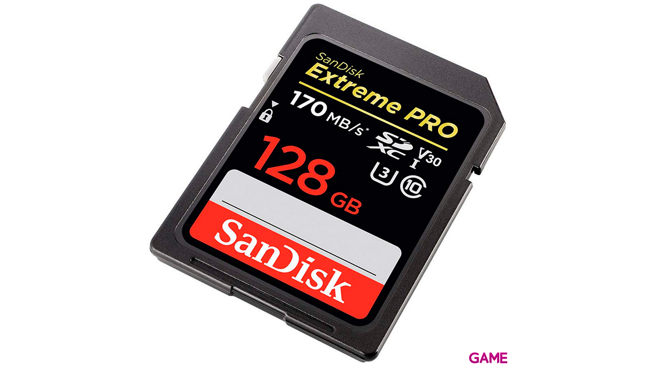 Sandisk Exrteme Pro 128GB SDXC Clase 10 UHS-I - Tarjeta Memoria-2
